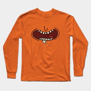 funny smile face mask Long Sleeve T-Shirt